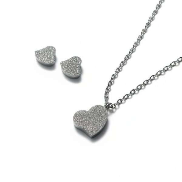 Heart Necklace & Earrings set