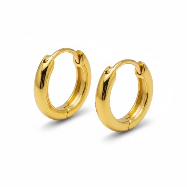 Gold Round Hoops